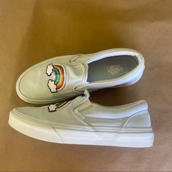 Vans Shoes - Womens Rainbow Easy Slip On Vans Low Tops
